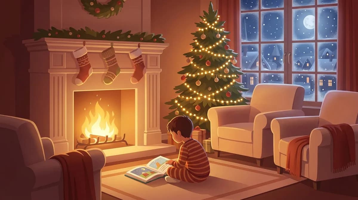 Nochebuena mágica: Un cuento donde tu hijo conoce a Santa Claus